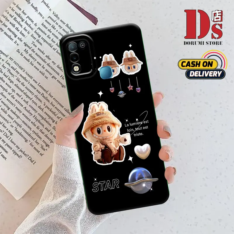 Casing Procamera Hp Untuk Infin*x Hot 10 PLAY / Infin*x Hot 11 PLAY (LABUBU) Costume - Pelindung Ponsel Silikon Berkualitas Tinggi All Type -Semua Tipe -Semua Handphone Casing-Silikon Lunak Kesing Baru Sofcase 4