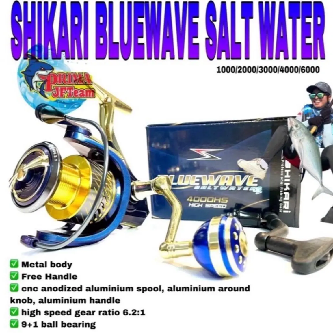 Reel Shikari Bluewave 1000-6000HS Sw Ph