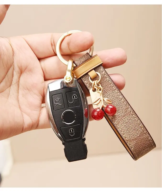 Bag charm cherry blossom tea rose Gantungan tas cherry mini Gantungan tas lucu aesthetic 5cm cherry keychain 5