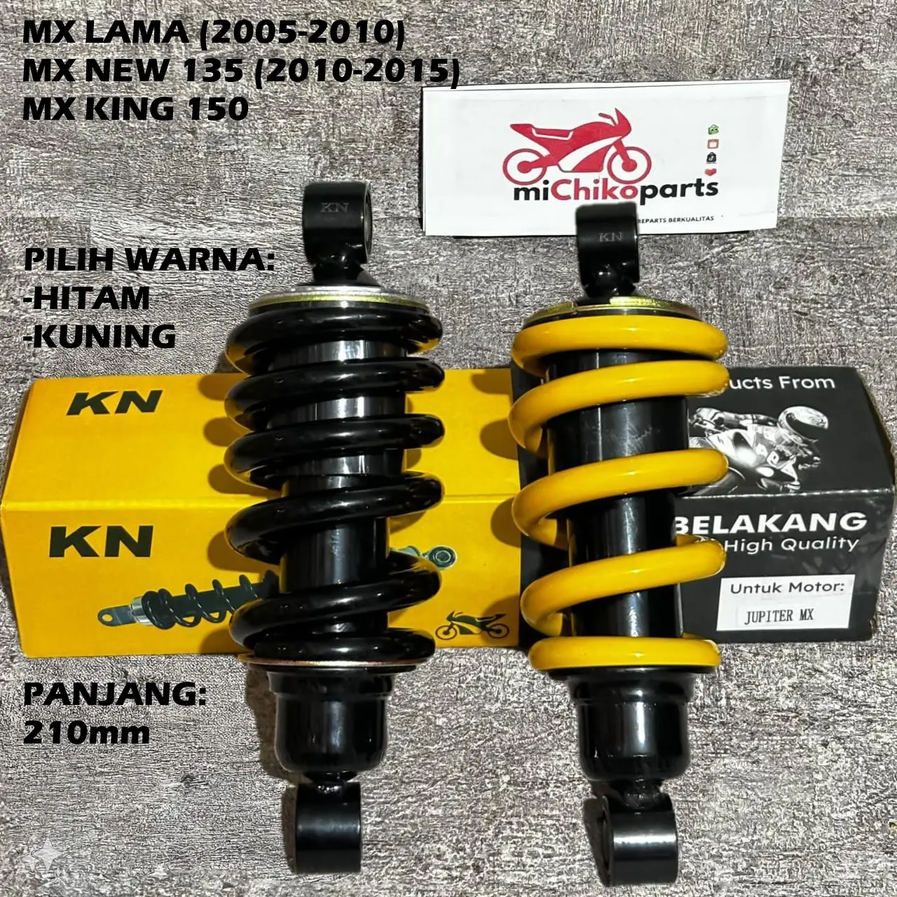 Shock Mono Skok Belakang Jupiter MX Lama New 135 MX King 150 210mm Skokbeker Skokbreker Breaker