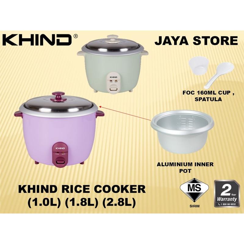 Khind Conventional Rice Cooker RC710(1.0L) / RC718(1.8L) / RC728(2.8L ...