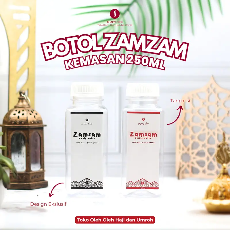 Botol zamzam 250ml Oleh-oleh Haji dan Umroh 0