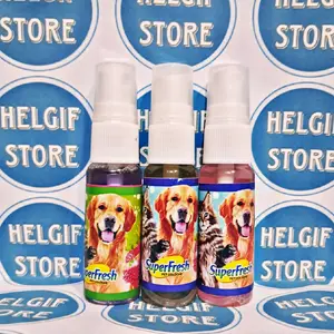 [READY] SUPERFRESH 30ML PENGHILANG BAU KOTORAN KANDANG HEWAN KUCING ANJING KELINCI DLL PEWANGI PESING PIPIS BAB PUP