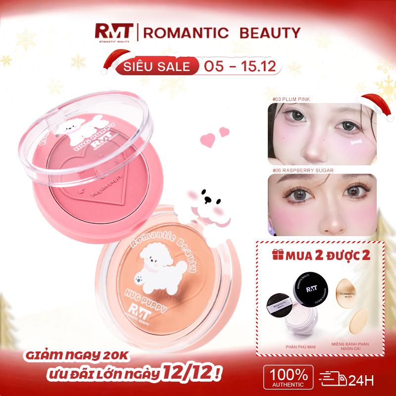   Mua Combo 2 nhận 4×Mần Đẹp  Romantic Beauty Phấn Má Hồng  Làm Nổi Bật Vẻ Đẹp Tự Nhiên Kèm Theo Phấn Phủ Mini và Bông Mút Mini 