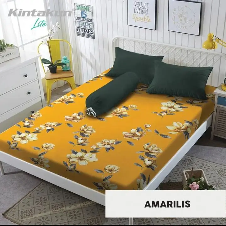 SEPRAI MOTIF BUNGA BAHAN EMBOS UKURAN 240X200X30 CM