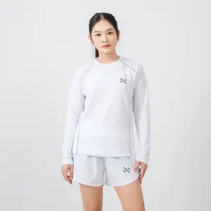 NEBULA Baju Atasan Olahraga Wanita Lengan Panjang Dry Fit Muslimah Running Lari Gym Senam Sport Bahan Nyaman Multifungsi