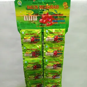 DAUN MUJARAB OBAT TRADISIONAL ASAM URAT PEGAL LINU KOLESTEROL ISI 20 SACHET @2 KAPSUL