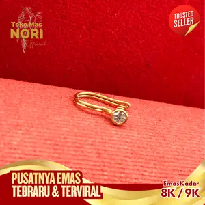 EAR CUFF MAS TANPA TINDIK - EMAS 8K - TOKO MAS NORI OFFICIAL