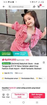 Product Review of [363446] - Setelan Jaket Crop Fashion Anak - Motif Fantastic Abstract from z**a q** 0