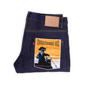 Northern Ox - Celana Denim Selvedge Accent Hidden Rivet Slim Tapered 15 Oz Sanforized