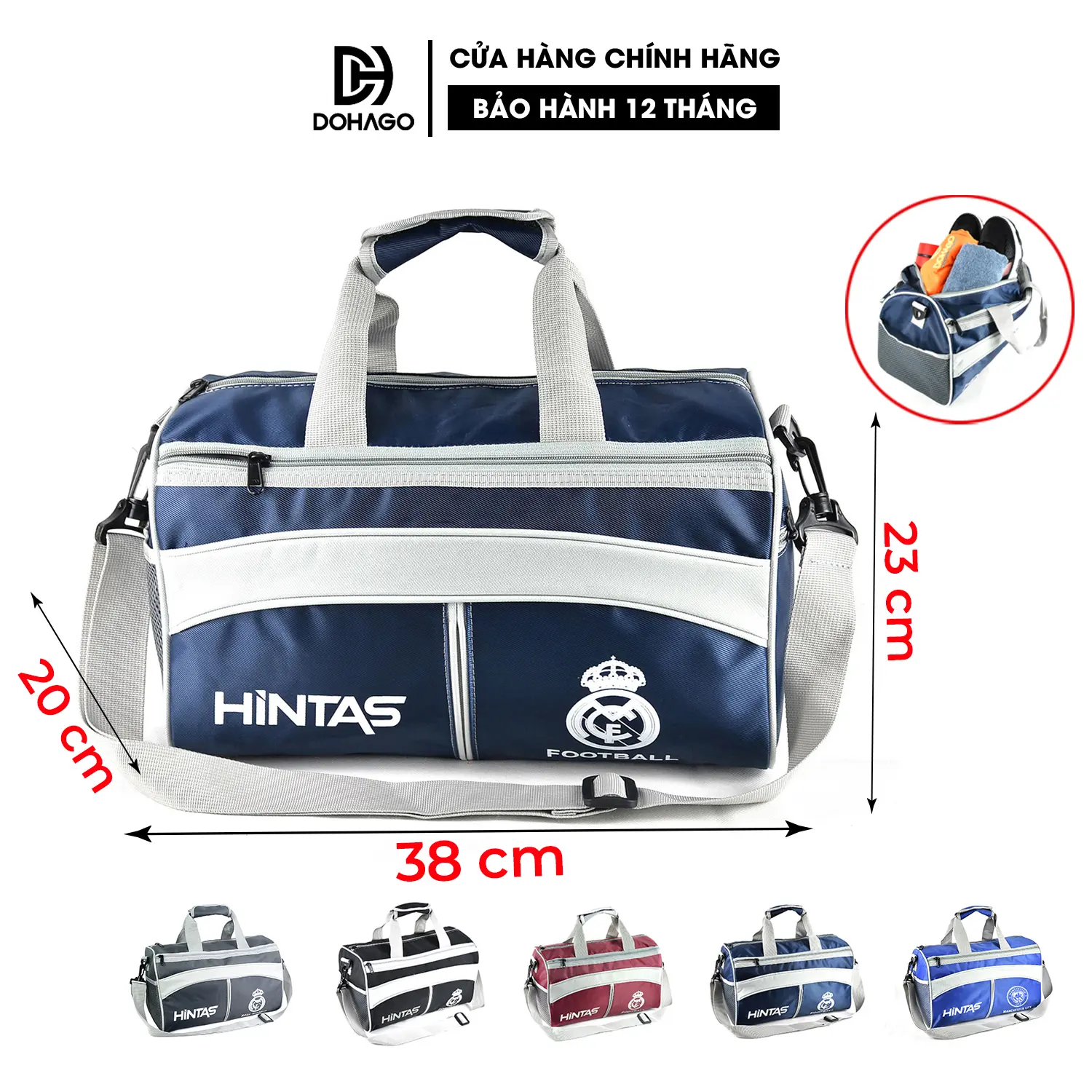 Túi Trống Thể Thao HINTAS In Hình CLB Bóng Đá (TT04)