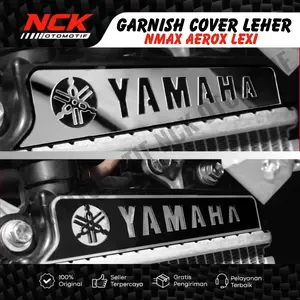 GARNISH COVER LEHER RADIATOR TWO TONE YAMAHA NMAX LEXI AEROX BLACK SERIES