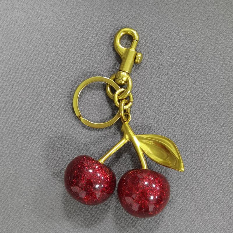 gantungan kunci tas Cherry Bag Charm cherry keychain gantungan kunci gantungan tas cherry  bag Resin 2