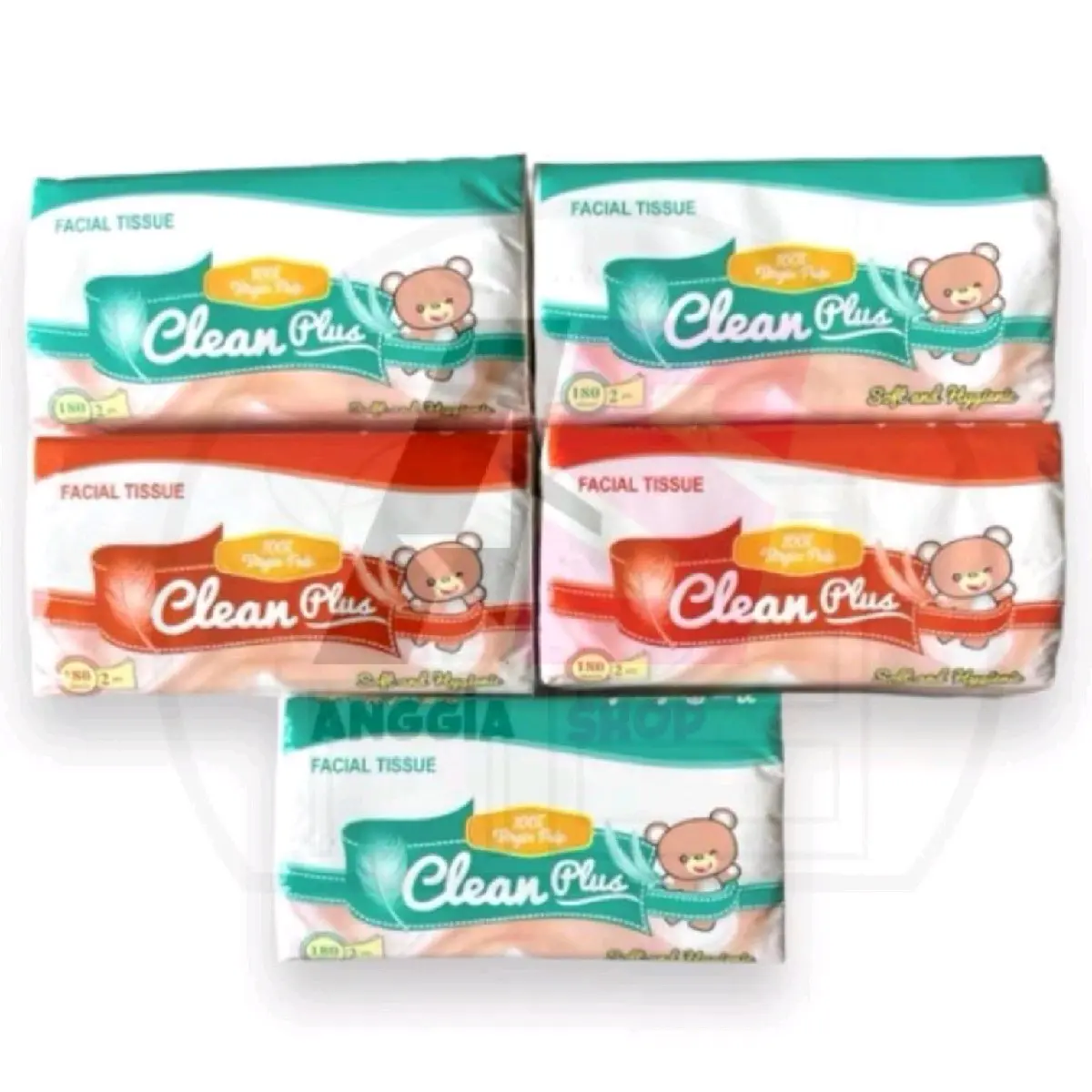 Tissu clean plus - tisu clean plus 180sheet