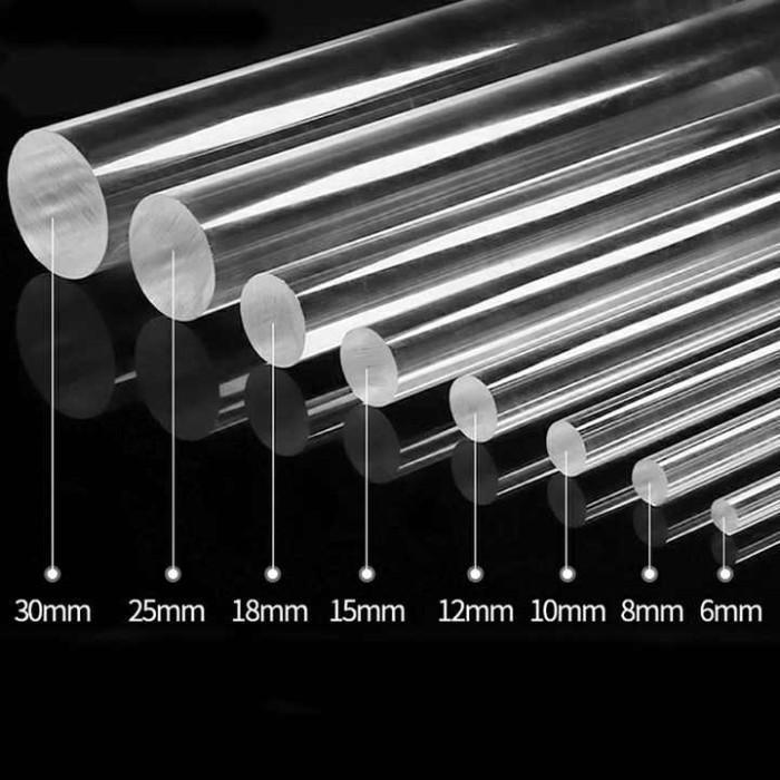 Akrilik Rod Bening 25mm - Akrilik Batangan Padat