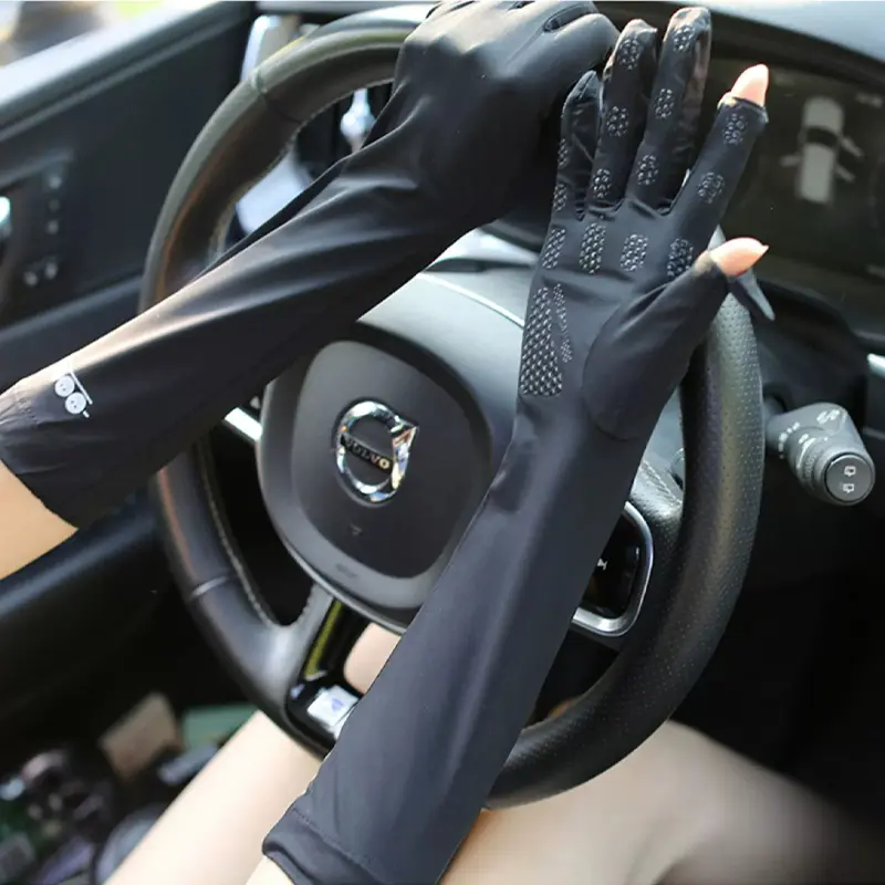 sarung tangan UV wanita 2024  fashion Korea / sarung tangan montor/ bernapas tidak pengap dapat menyentuh layar Pakaian pasangansarung tangan non-slip Olahraga Luar Ruangan korean style Gloves 7