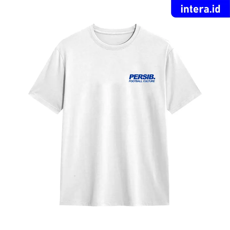 Kaos T-shirt | Persib Bandung | "Mentalitas Juara" | White & Black | Cotton Combed Pria Wanita 3