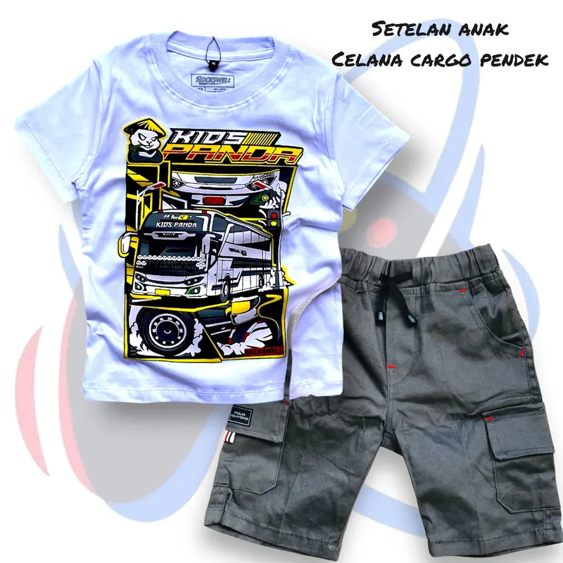 Baju Kaos Anak Motif Bis Telolet Terbaru Setelan Anak Laki Laki Fashion Anak 2