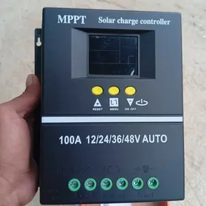 MPPT Solar Charger Controller 30A/100A 12V/24V/36V/48V LCD Display Dual USB Pengatur Cas Panel Surya Cocok Untuk Baterai Timbal-asam/Litium