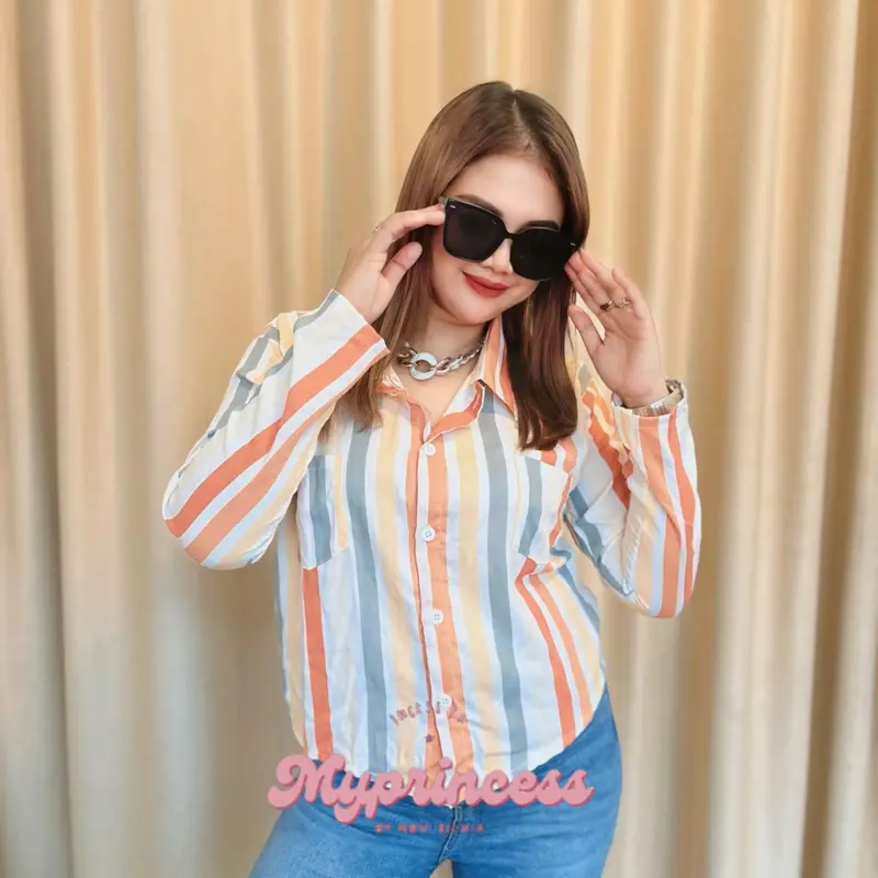 MYP AMOORA BASIC SHIRT| Kemeja Wanita Rayon Twill | Kameja Kerja Non Formal Casual 2