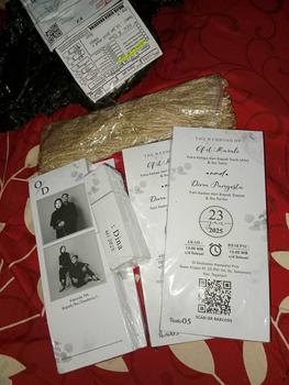 Product Review of (50 pcs) UNDANGAN PERNIKAHAN HANGTAG RUSTIC TALI Kertas Plastik Cards Cards Foto from d**. ** 0