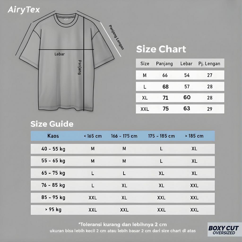 Aery Oversized T-Shirt BreezeWear Quick Dry Tech / Kaos Polos Boxy Fit Cut Oversize AiryTex