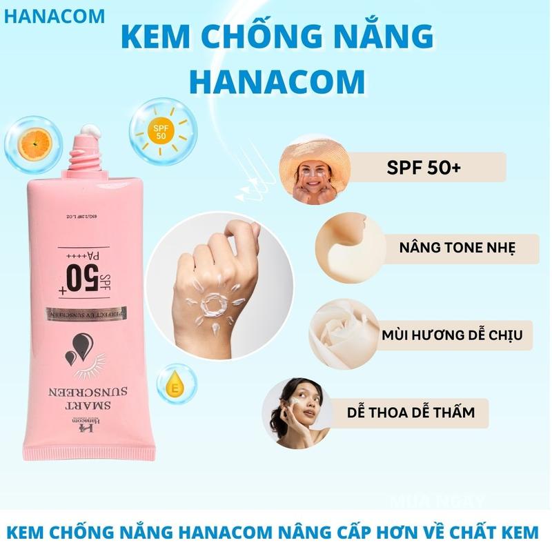 Kem Chống Nắng Hanacom Skincare Sunscreen dành cho da măt 65g SPF 50+++ Chống Nắng Phổ Rộng Tre Nữ