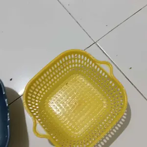 [Dapat 6in1] Wadah Keranjang plastik Tirisan Multifungsi 6in1 | Baskom Saringan Sayuran Buah Peniris Air