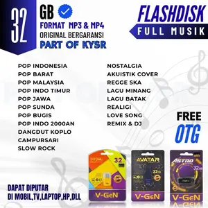 FLASHDISK FULL LAGU TERUPDATE !! ALL GENRE ( MP3 & MP4 ) BERGARANSI