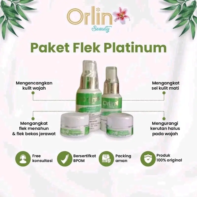 PAKET FLEK PLATINUM/ /ORLIN BEAUTY/SPF 50 (FREE GIFT) 1