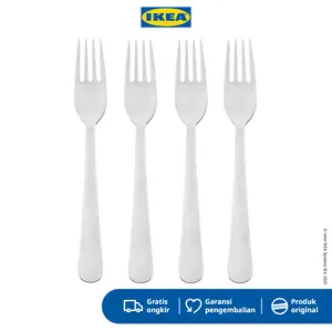 IKEA DRAGON Garpu Makan Stainless 19cm Isi 4pcs Baja Peralatan
