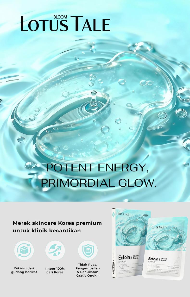 Eye Patch Anti Puffy Eyes untuk Mata Bengkak | Kurangi Tampilan Kantung Mata | Caffeine + Ginseng + Ectoin + Centella (7 Pairs)