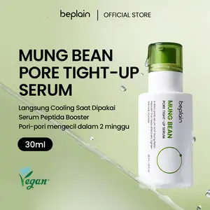 Beplain Mung Bean Pore Tight-Up Serum 30ml | Peptida Cooling Serum untuk Pori-Pori Kendur & Membesar Mencerahkan & Mengontrol Sebum Perawatan Wajah Harian