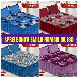 SPREI RUMBAI BONITA EMILIA UK 180×200 CM