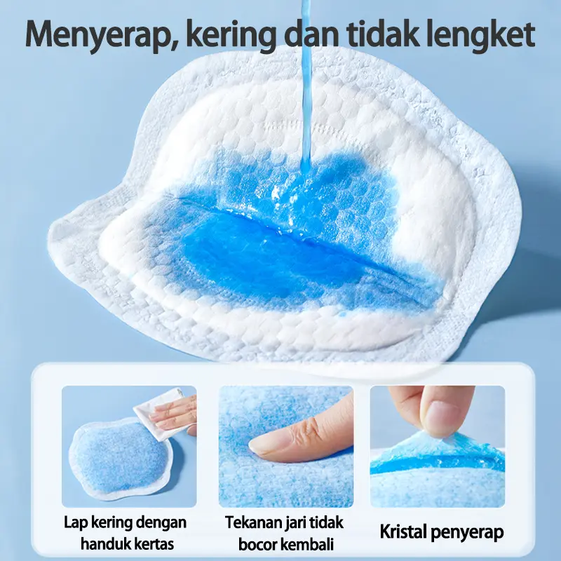 tg-342 Breast pad 30/50/100pcs 0,2 cm ultra-tipisDisposable ringan dan bernapas Anti-leak Nursing pad Breastpad Penyerap Bantalan payudara WAI Terlaris