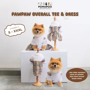 POMAPOO - Overall Kucing dan Overall Anjing Pawpaw Overall Tee dan Dress