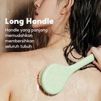 Gambar OHSOME DULCE VIDA Two Color Bathing Brush Sikat Mandi Penggosok Punggung Shower - Green dari OHSOME Homeliving Kab. Bekasi 3 Tokopedia