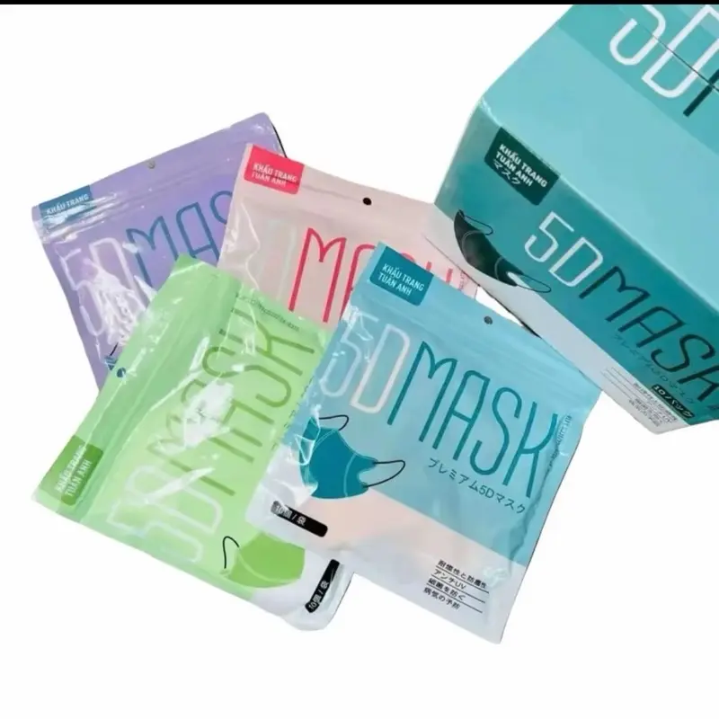 [Mua 100 Tặng 40] Chiếc Khẩu Trang 5D MASK (Màu Trắng) Kháng Khuẩn,Ôm Sát Mặt, Không Bị Bí Hơi 0