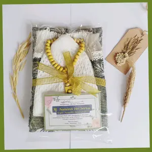 ( 10 Pcs) Souvenir Sajadah Travel Turkey Tasbih Peci  Murah Hampers Muslim Tasyakuran Haji Umroh Penggajian Lebaran Nikah Aqiqah Khitan Tahlil dll