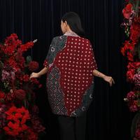 Gambar NONA RARA - Kusuma Dobi Cirebon T5051, Baju kerja batik blouse wanita modern - ALL SIZE dari Nona Rara Batik Kota Administrasi Jakarta Timur 4 Tokopedia