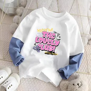 Kaos Anak Lengan Panjang Usia 9 10 11 12 13 14 15 16 Tahun Bahan Katun 24s Ukuran M L XL 2XL Fashion