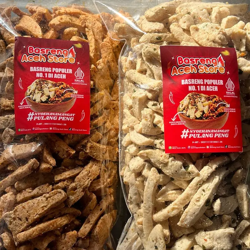 Basreng Stik Campur 1kg (500gr Stik Pedas + 500gr Stik Original) Basreng Aceh Store Bireuen Banda Aceh 2
