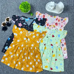 Dress Bayi Perempuan Usia 0 - 18 Bulan Bahan Rayon Premium Viscose /Baju  Bayi Perempuan Newbron / Fashion Bayi Dan Anak Perempuan