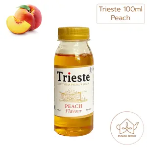 100mL Sirup Peach Trieste - Trieste Premium Peach Syrup - Sirop Persik