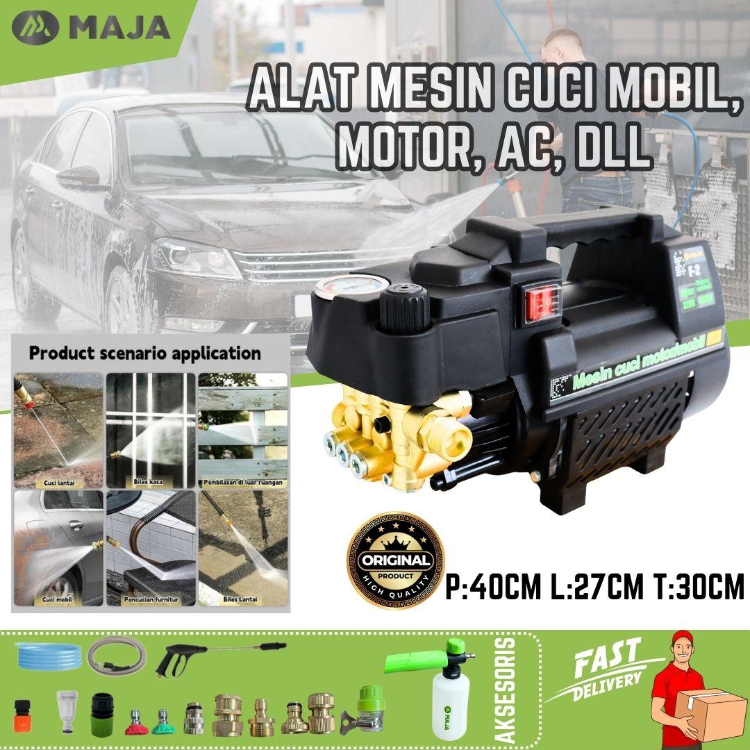 Jet Cleaner MAJA F2 Premium Deluxe High Pressure Washer 180Bar 600W – Mesin Cuci Motor Mobil Semprotan Kencang Tekanan Tinggi Portable Alat Pembersih AC Mesin Steam Motor Mobil Hemat Listrik Jet Cleaner MAJA F2 Premium Deluxe High Pressure Washer 180Bar 600W – Mesin Cuci Motor Mobil Semprotan Kencang Tekanan Tinggi Portable Alat Pembersih AC Mesin Steam Motor Mobil Hemat Listrik