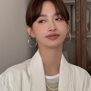 EAR PARTNER-Mobius ヨーロピアン・アメリカンスタイルのエレガントな大ぶりイヤリング、女性用・丸顔向け・痩せ見え・高級感・個性派デザイン（eh-2473）