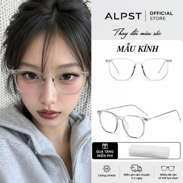 Kính thời trang UV400 chống ánh sáng xanh, thiết kế tối giản, gọng kính TR trong suốt nhẹ, phù hợp cho cả nam và nữ 3419