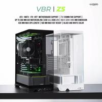 Gambar VBR Z5 - Modern Aesthetic Panoramic Wide View Tempered Glass Dual Chamber Mid-Tower ATX Gaming Case support BTF Modern I Z-5 - Black Edition  dari Duta Mandiri Infokom Kota Administrasi Jakarta Pusat 2 Tokopedia