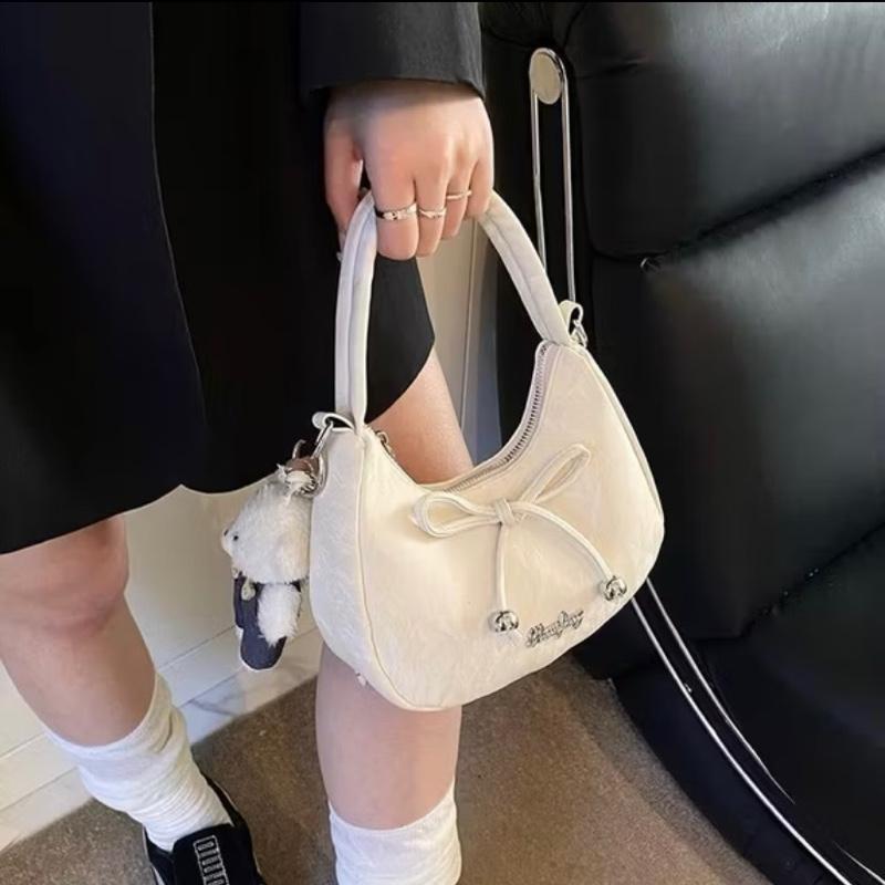  Kèm gấu Túi Xách Nữ Nơ Phong Cách Tây Thiết Kế thời trang .Túi Đeo Vai Đeo Chéo Sang Trọng cho nữ da nhung