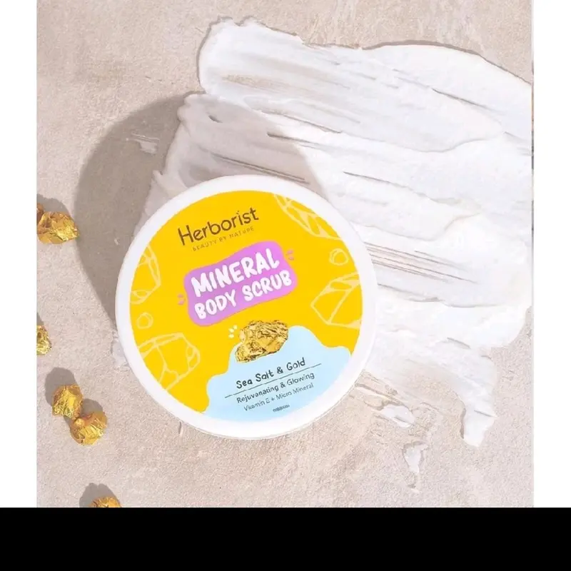 Herborist Mineral Body Scrub Lulur - Menutrisi Kulit Hingga Lapisan Terdalam - Mencerahkan, Kusam, Wajah, Facial 7